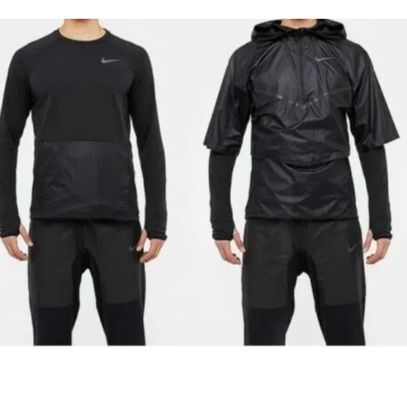 Nike Men’s Therma Sphere Transform Running Top Windbreaker pullover Sz XXL - Picture 2 of 16